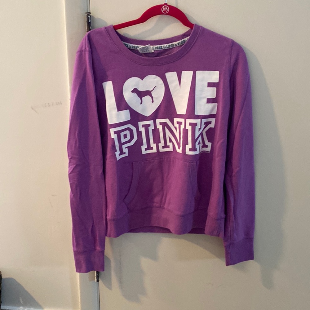 VS Pink crew neck sweatshirt